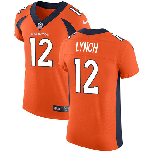 Nike Broncos #12 Paxton Lynch Orange Team Color Men's Stitched NFL Vapor Untouchable Elite Jersey - Click Image to Close